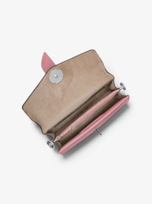 Greenwich Medium Studded Saffiano Leather Shoulder Bag