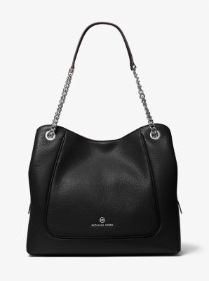 Michael kors black deals pebbled leather bag