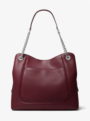 GUCCI Soho Top Handle Pebbled Leather Tote Bag Red-US