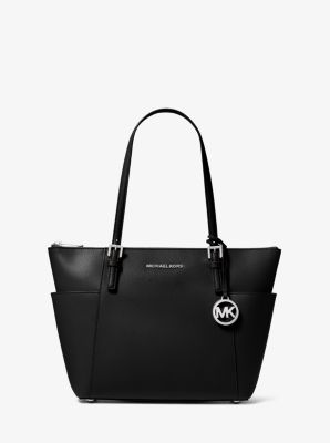 Michael Kors Emmy Backpack Light Gray Saffiano Leather Large Handbag Purse