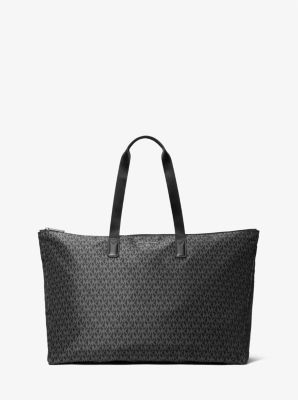 Michael kors woven tote sale