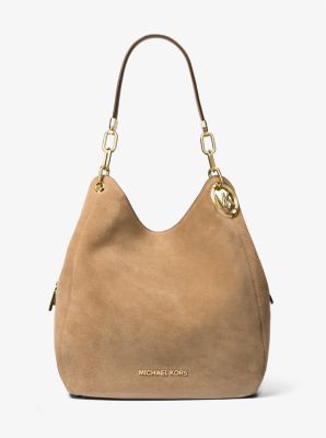 Lillie Large Suede Shoulder Bag