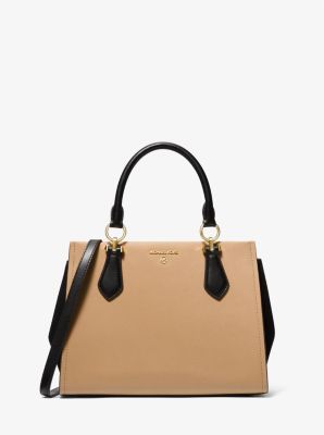 Marilyn Medium Two-Tone Saffiano Leather Satchel image number 0