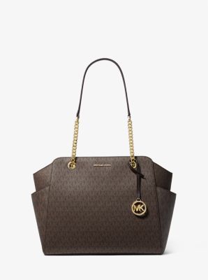 Michael Kors Women's Jet Set Travel Extra-Small Logo Top-Zip Tote Bag