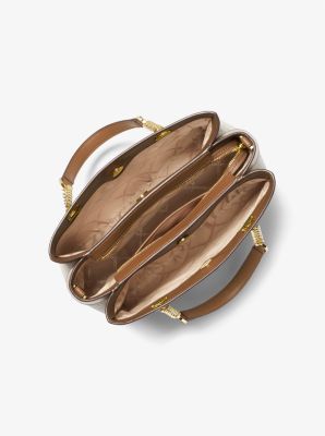 Bolso satchel Lori mediano con logotipo