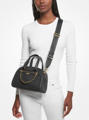 MICHAEL Michael Kors, Bags, Mercer Small Pebbled Leather Belted Satchel