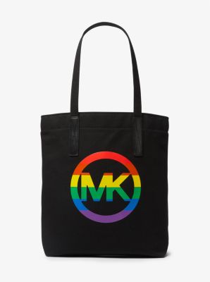 PRIDE Rainbow Logo Cotton Tote Bag