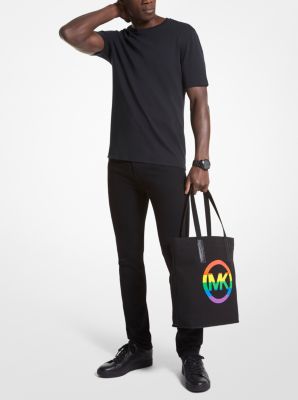 NWT! MICHAEL KORS RAINBOW THE MICHAEL LARGE PRIDE EMBELLISHED LOGO