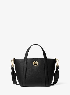 Mala tote messenger em pele Hadleigh pequena image number 0