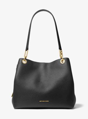 Lillie Large Pebbled Leather Shoulder Bag