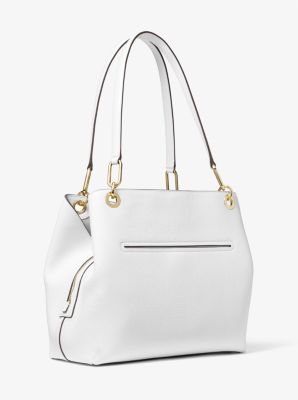 Michael kors large white tote bag sale