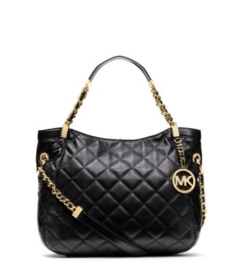 michael kors quilted tote bag