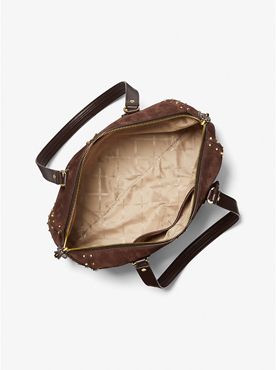 Astor Large Studded Leather Tote Bag image number 1