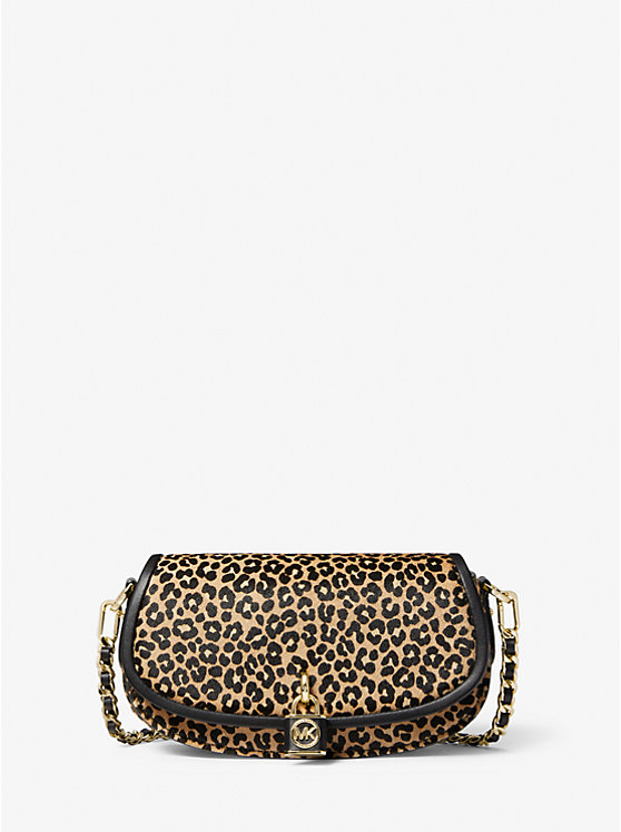 Mila Small Leopard Print Calf Hair Shoulder Bag image number 0