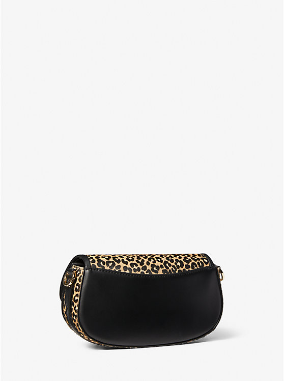 Mila Small Leopard Print Calf Hair Shoulder Bag image number 2