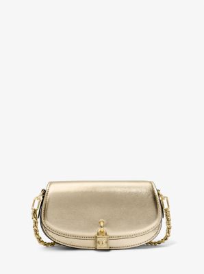 Mila Small Metallic Leather Shoulder Bag image number 0