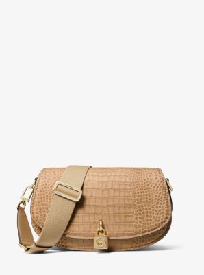 Michael Kors Small Crocodile Embossed Crossbody Bag