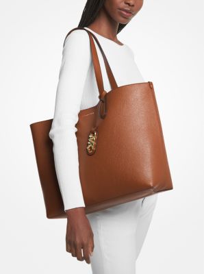 Eliza Extra-Large Pebbled Leather Reversible Tote Bag | Michael Kors