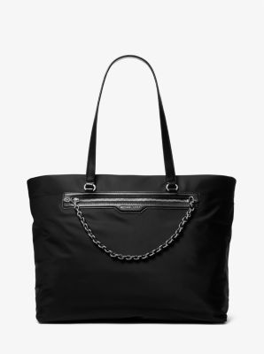 Michael Kors Ginny Crossbody Bag Black Floral Embroidered Leather Zip  Tassel B1