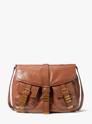 MK Shoulder bag Darrington large in brown leather Michael Kors