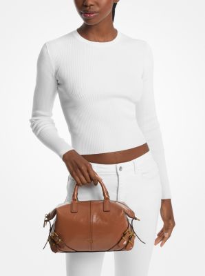 Petit sac à main Darrington en cuir craquelé in LUGGAGE | Michael Kors