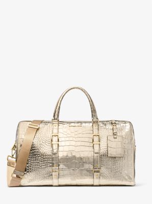 Bedford Travel Extra-Large Metallic Crocodile Embossed TK Weekender Bag image number 0