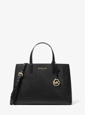 Sallie Medium Saffiano Leather Satchel