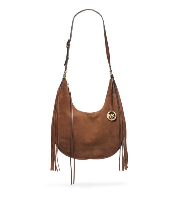 Rhea Suede Large Shoulder Bag | Michael 