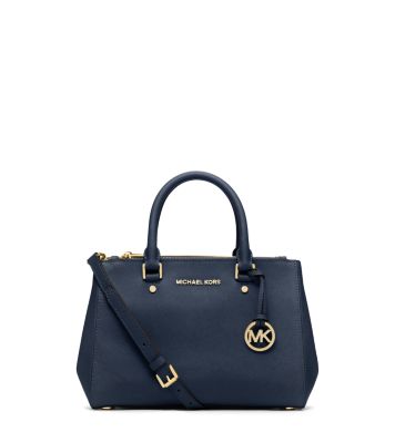 michael kors sutton black saffiano leather satchel