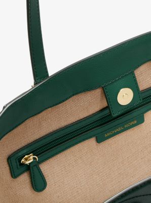 Taryn Large Leather Tote Bag in BOSCO | Michael Kors