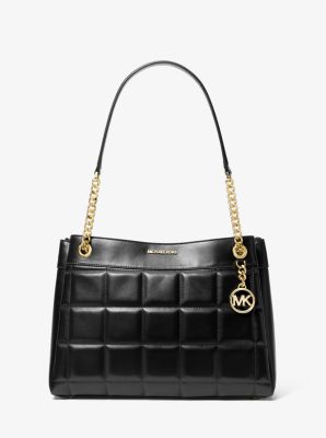 Shopper Susan Medium aus abgestepptem Leder