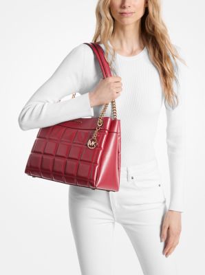 Susan Medium Quilted Leather Tote Bag