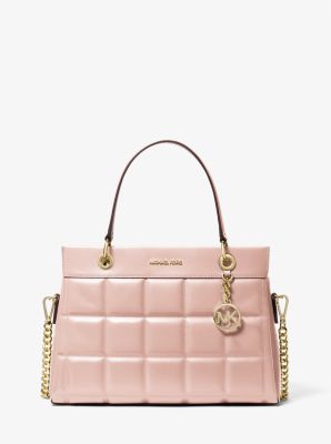 Nouveau Hamilton Large Logo and Leather Satchel | Michael Kors