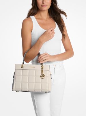 Henkeltasche Susan Medium aus abgestepptem Leder image number 2