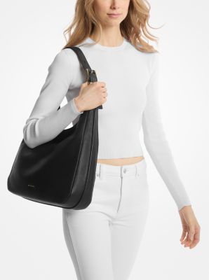 Nolita Large Pebbled Leather Hobo Shoulder Bag