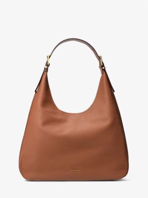 MK Hobo Bag Nolita Large Aus Gekrispeltem Leder - Braun
