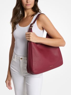 Nolita Large Pebbled Leather Hobo Shoulder Bag