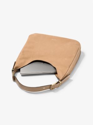 Nolita Large Nubuck Hobo Shoulder Bag