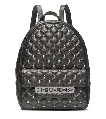Kim Studded Metallic Leather Medium Backpack | Michael Kors