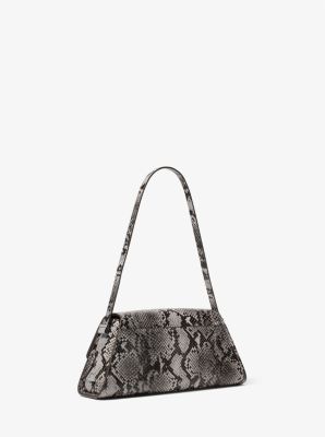 Ludlow Medium Snake Embossed Leather Shoulder Bag image number 2