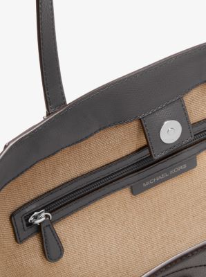 Grand sac fourre-tout Taryn en cuir in ARDOISE | Michael Kors