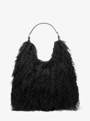 Nolita Large Shearling Leather Hobo Shoulder Bag image number 0