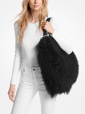 Borsa hobo Nolita grande in shearling image number 2