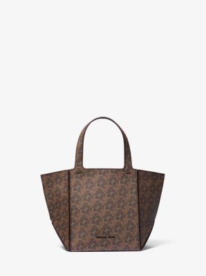 MK Jordi Small Empire Signature Logo Tote Bag - Brown - Michael Kors MICHAEL Michael Kors