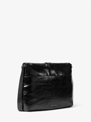 Darrington Large Crackled Leather Shoulder Bag