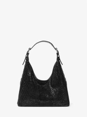 Limited Edition Nolita Small Rhinestone Mesh Hobo Shoulder Bag