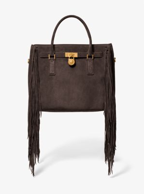 Henkeltasche Hamilton Moderne Small aus Wildleder mit Fransen image number 0
