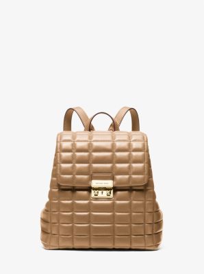 Tribeca Small Quilted Leather Backpack image number 0