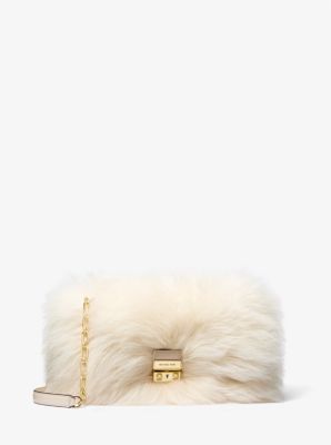 Tribeca Large Faux Shearling Shoulder Bag image number 0