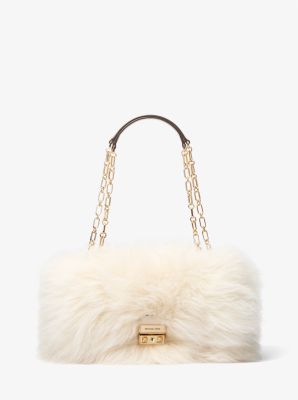 Tribeca Large Faux Shearling Shoulder Bag image number 3